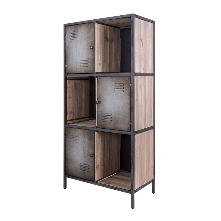 Jayce 4FST0201 Rustic Cube Locker Bookcase