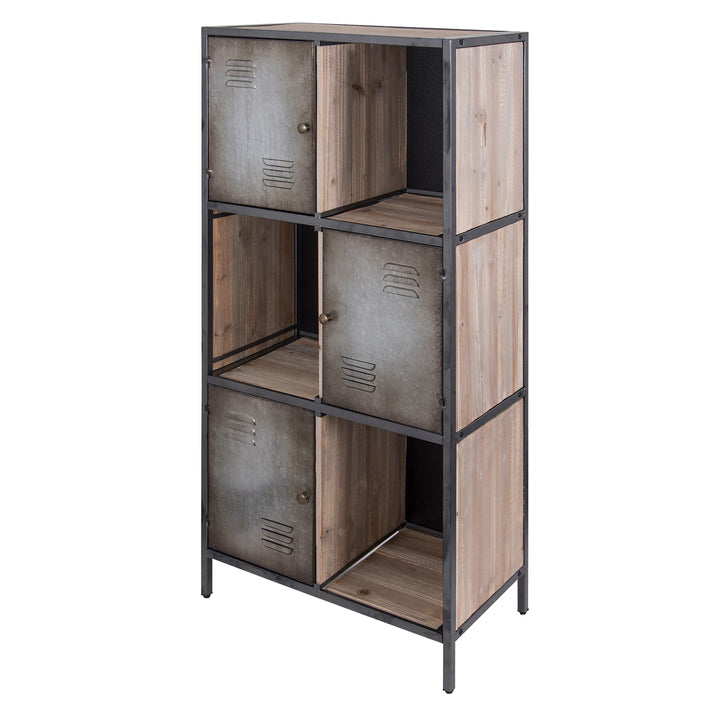 Jayce 4FST0201 Rustic Cube Locker Bookcase