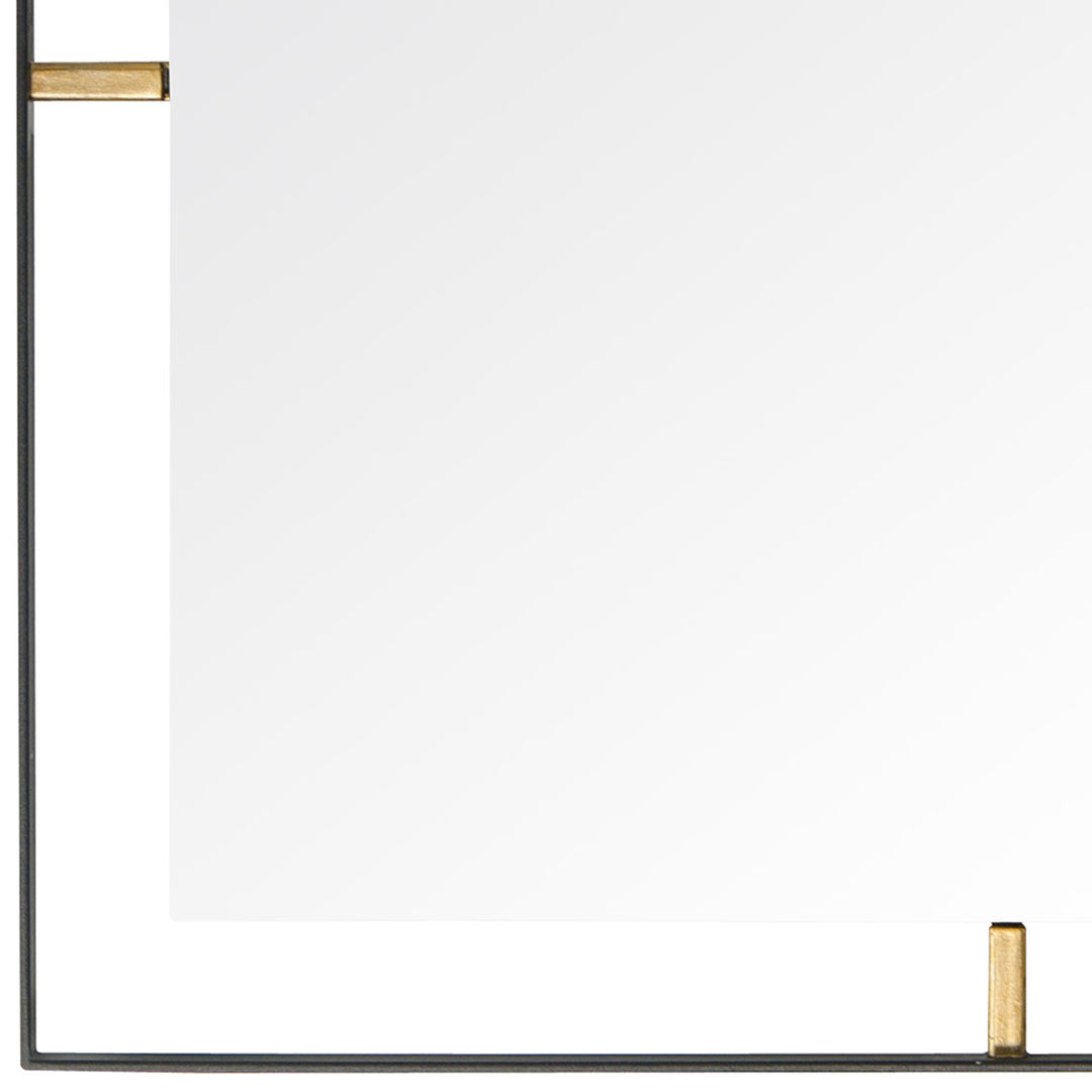 Framed 610020 20-Inch Square Mirror - Black