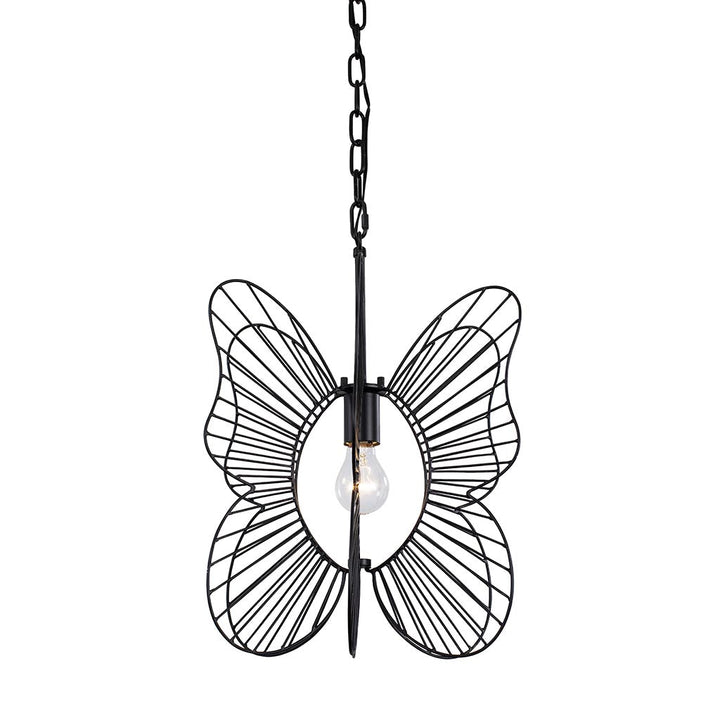 Monarch Butterfly 1-Lt Pendant Light - Black - 330P01BL