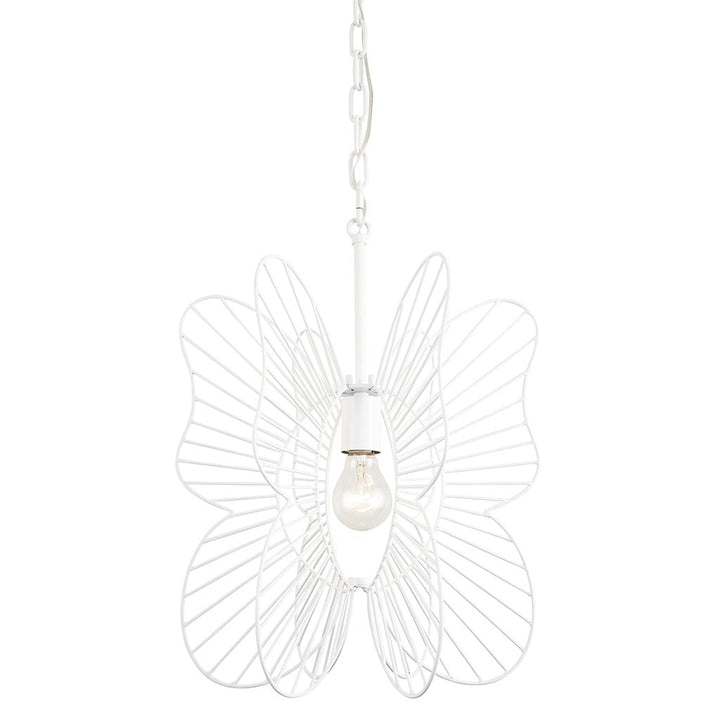Monarch Butterfly 1-Lt Pendant Light - White - 330P01WH