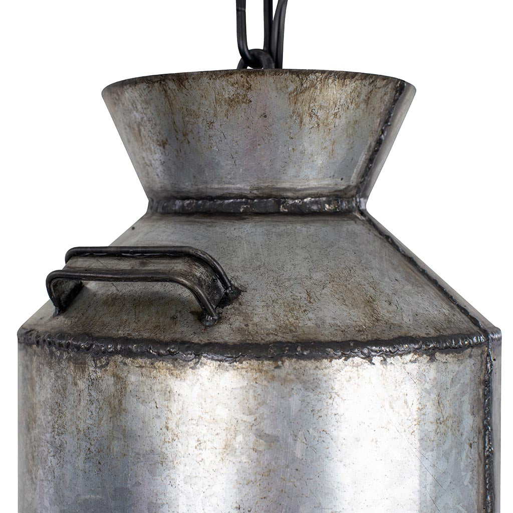Hickory Lane 1-Lt Mini Pendant Light - Ombre Galvanized/Black - 335M01OG