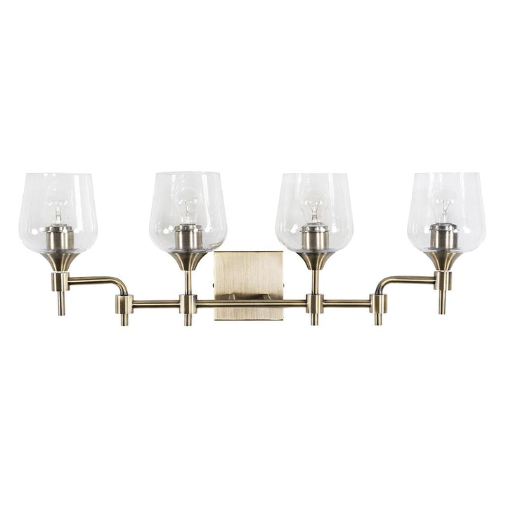 Margaux 4-Lt Vanity Light - Antique Brass - 340B04AB