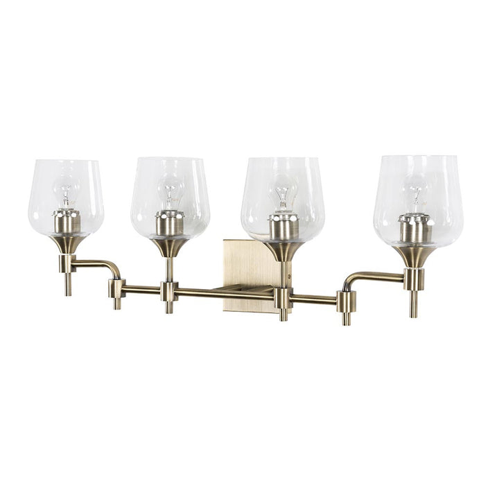 Margaux 4-Lt Vanity Light - Antique Brass - 340B04AB