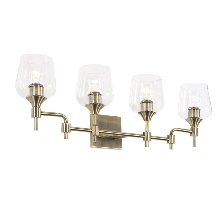 Margaux 4-Lt Vanity Light - Antique Brass - 340B04AB