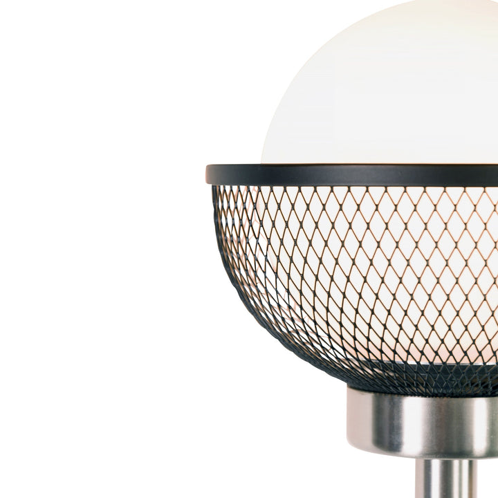 Aris 1-Lt Vanity Light - Brushed Nickel/Black