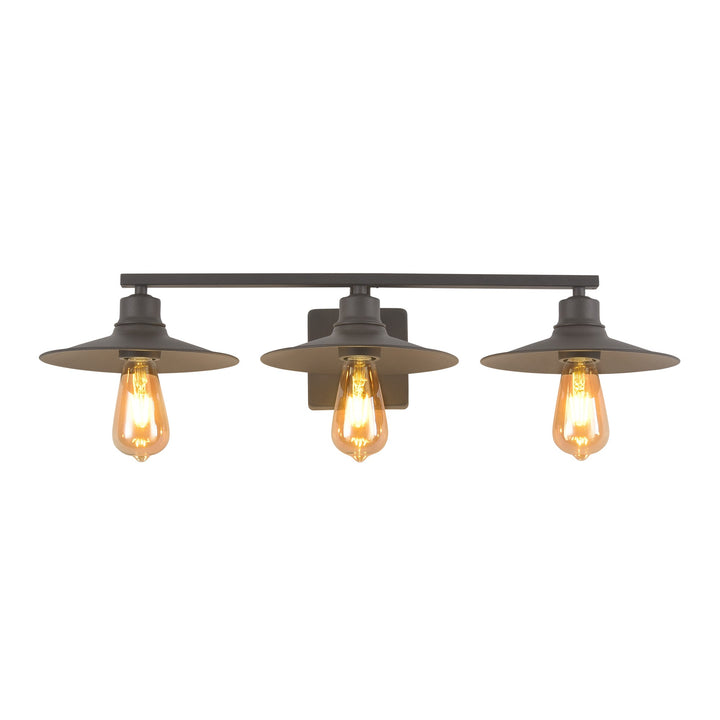 Clayton 3-Lt Vanity Light - Dark Coffee