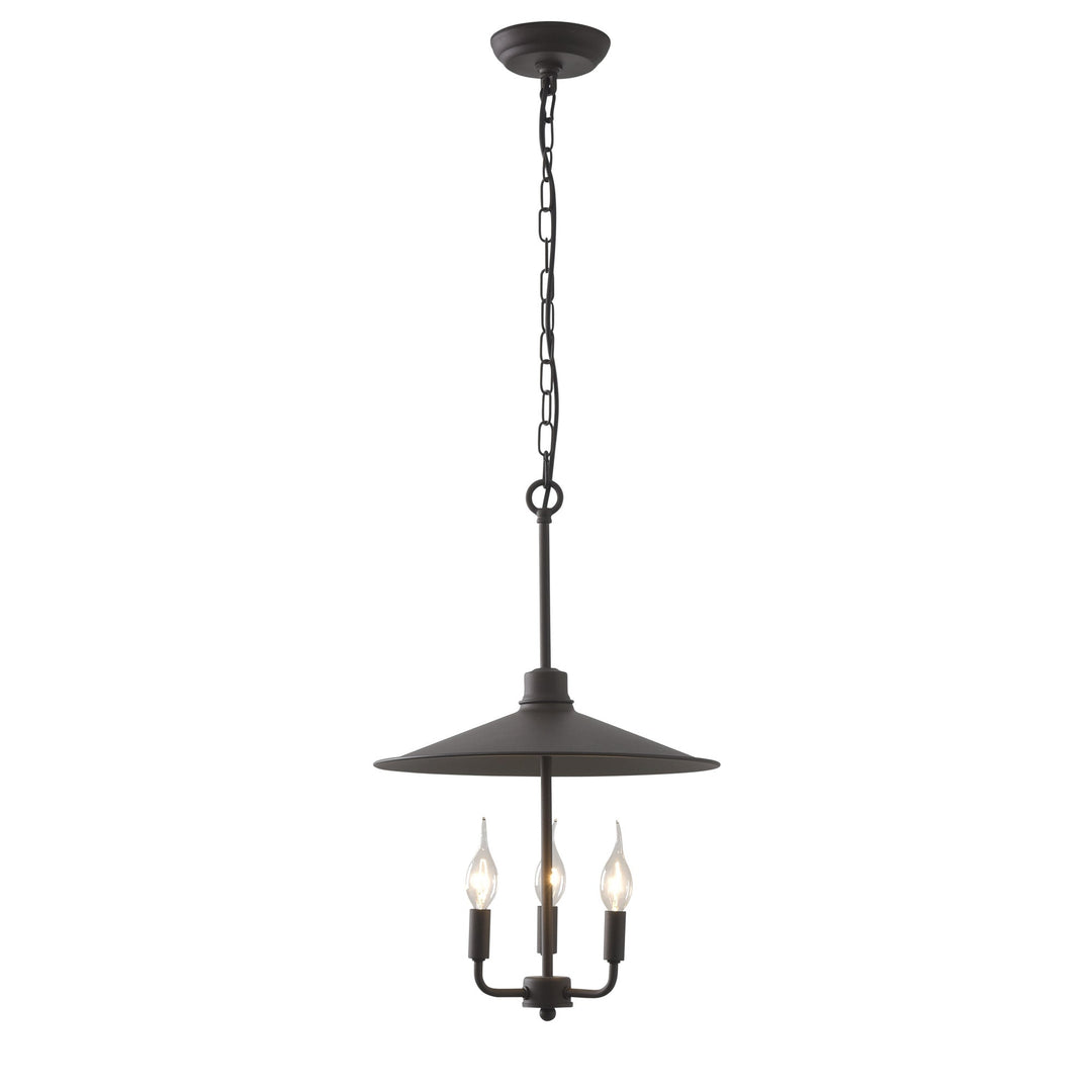 Clayton 3-Lt Pendant Light - Dark Coffee