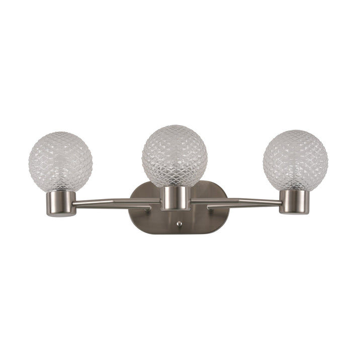 Kiara 3-lt Vanity Light - Brushed Nickel