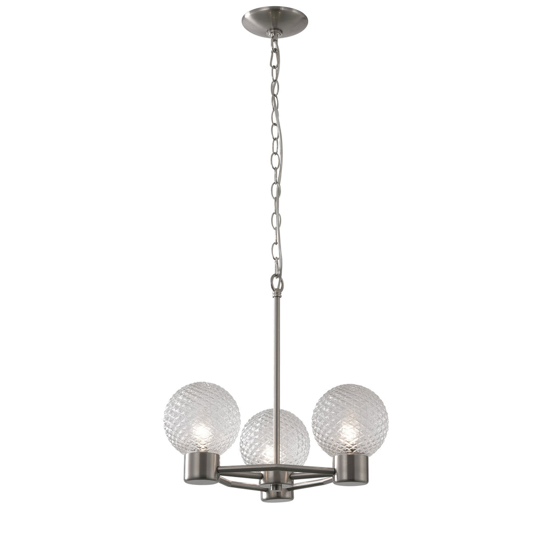Kiara 3-lt Pendant Light - Brushed Nickel