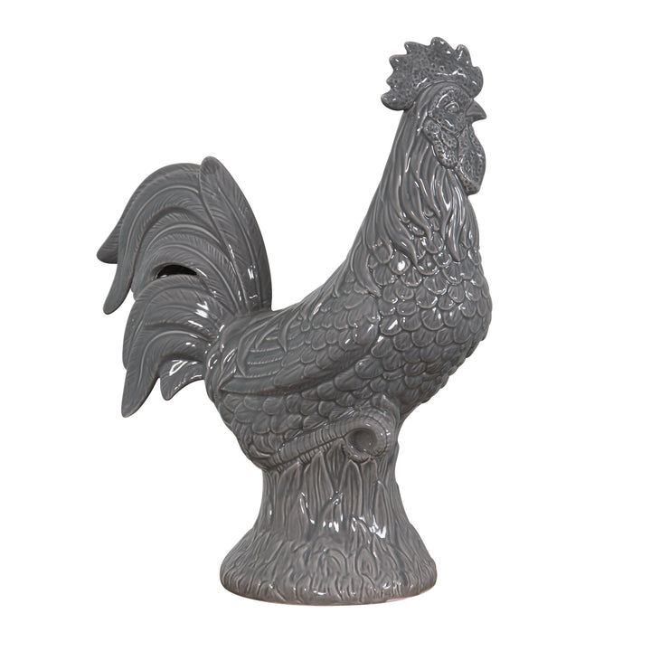 Americana Rooster Statue - Grey 400A10GR