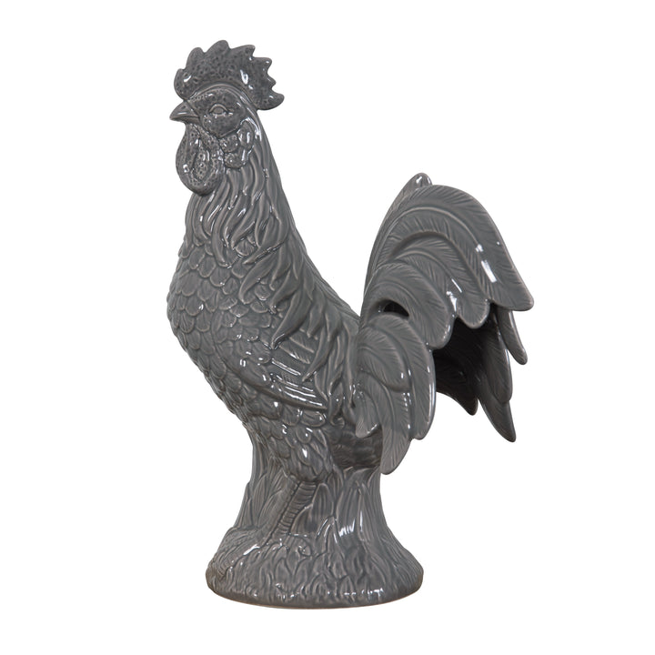 Americana Rooster Statue - Grey 400A10GR