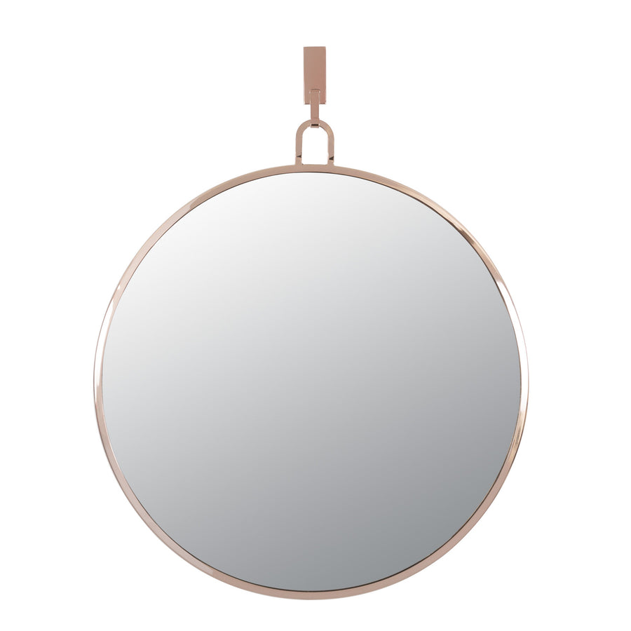 Stopwatch 30-in Round Accent Mirror - Rose Gold - 407A01RG