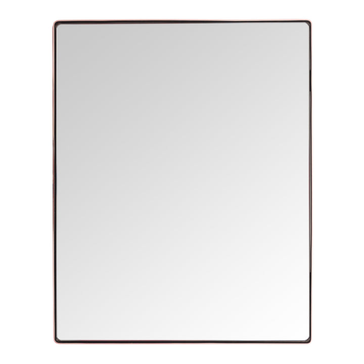 Kye 24x30 Rectangular Rounded Wall Mirror - Rose Gold - 407A02RG